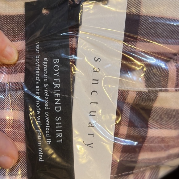NWT Sanctuary Boyfriend for Life Shirt Renegade Plaid. Size 1X - Picture 9 of 15